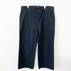 J Crew Camp Pocket Wide Leg Pant Black Size 20 Spring 2025 Utility Chore Outdoor